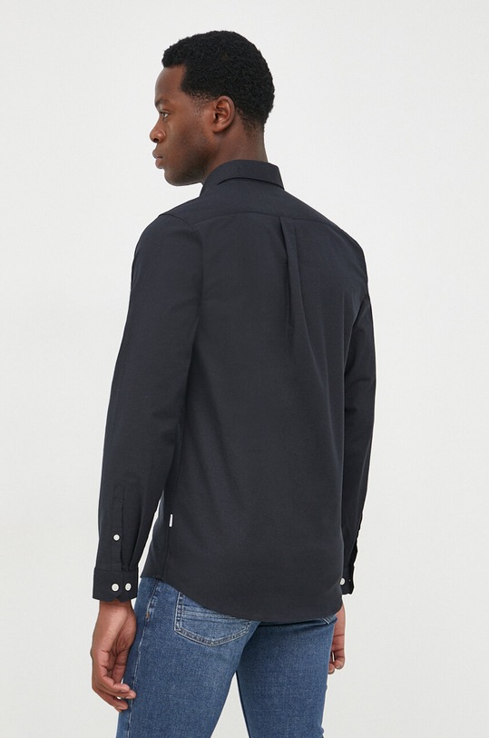 Πουκάμισο Lindbergh 30.203174.BLACK μαύρο AW22