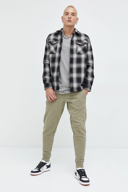 Рубашка с примесью шерсти Superdry M4010548A.7VC чёрный AW22