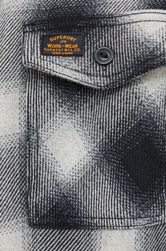 Superdry camasa din lana M4010548A.7VC negru