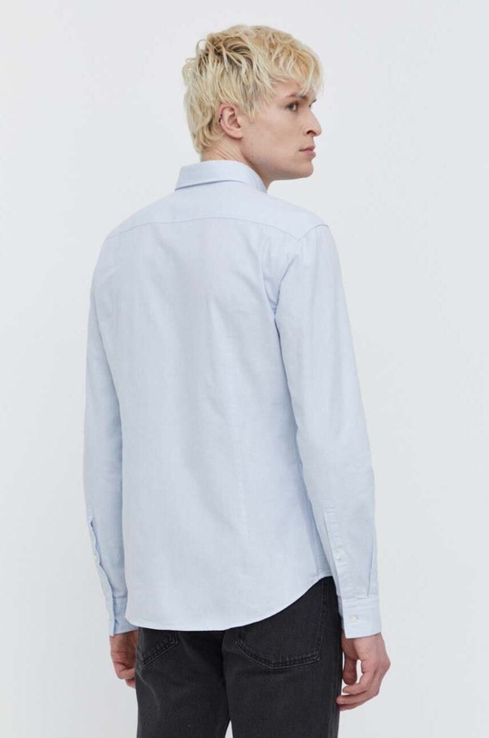 Bavlněná košile HUGO modrá 50479302