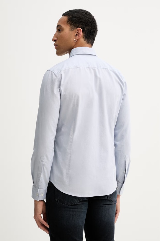 Odzież HUGO koszula bawełniana 50479302 niebieski