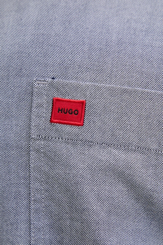 Bavlněná košile HUGO Evito 50479302 námořnická modř