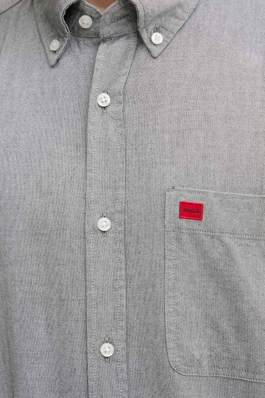 HUGO cămașă din bumbac 50479302 gri