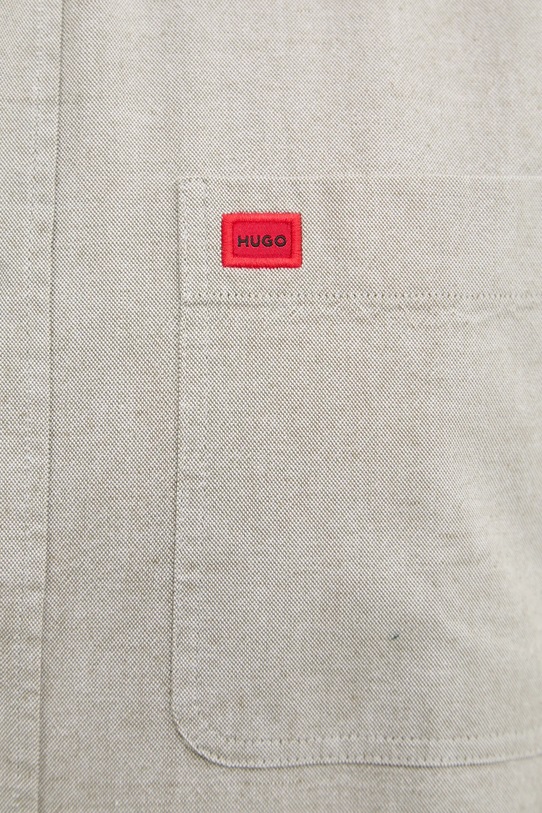 HUGO koszula bawełniana Evito 50479302 szary