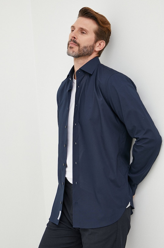 Ρούχα Πουκάμισο Michael Kors MD0MD90425 σκούρο μπλε