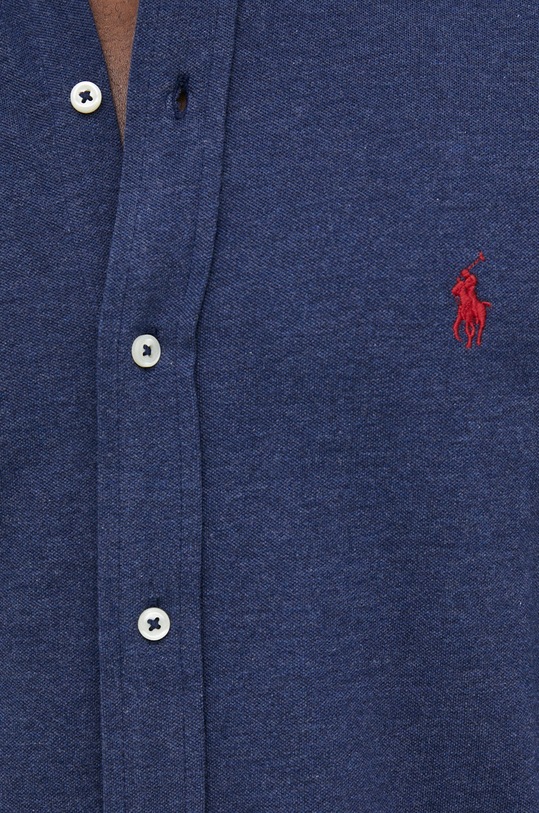 Polo Ralph Lauren camicia in cotone 710654408081 blu navy AW22