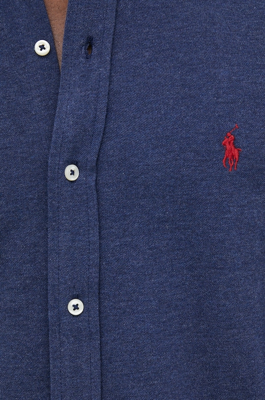 Polo Ralph Lauren camasa din bumbac 710654408081 bleumarin AW22