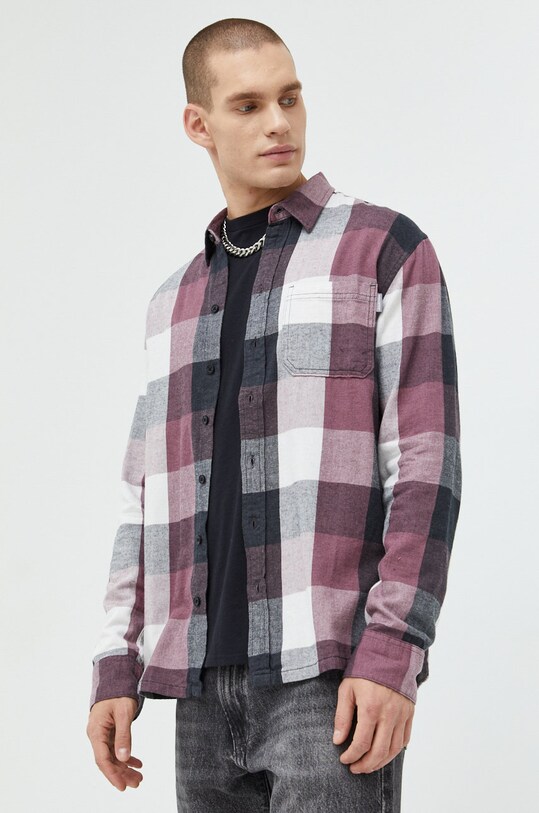 Hollister Co. koszula bawełniana KI325.2305.638 fioletowy AW22