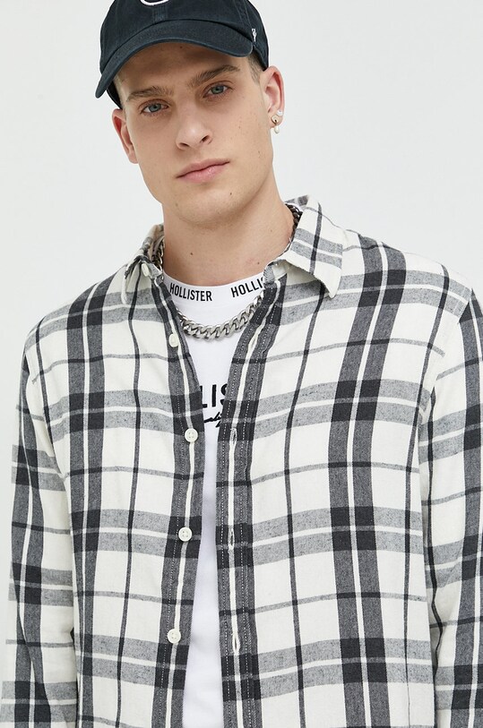 Hollister Co. koszula bawełniana beżowy KI325.2306.108