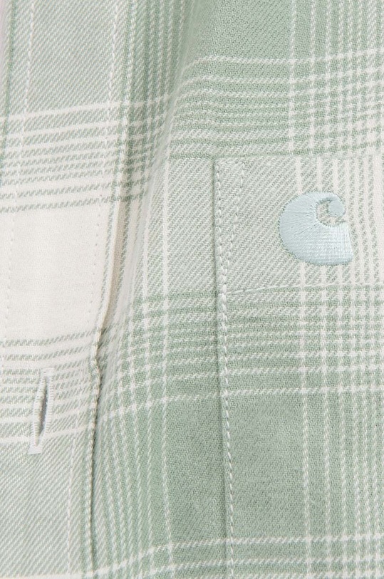 Carhartt WIP cotton shirt Deaver Shirt green I030625