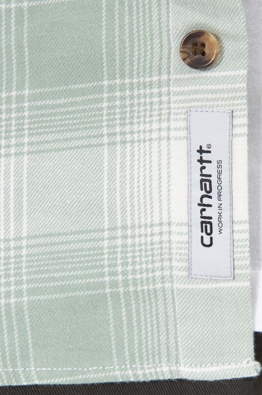 Carhartt WIP cotton shirt Deaver Shirt I030625 green