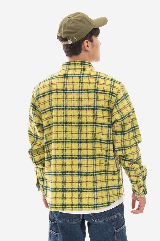 Clothing Billionaire Boys Club wool blend shirt Check B22317 yellow