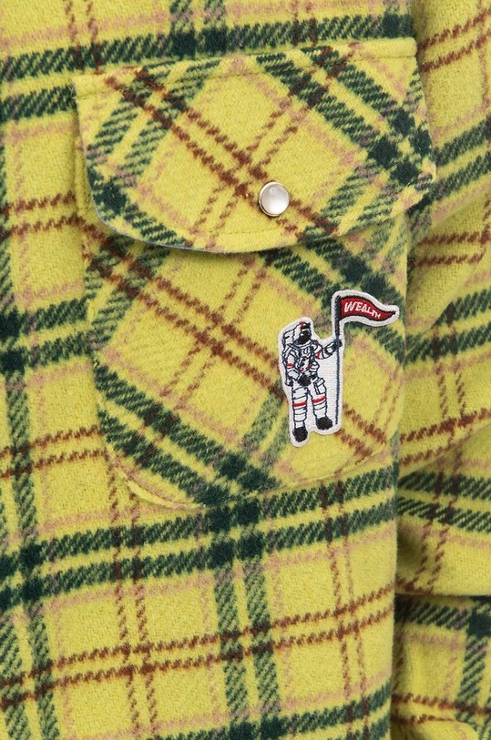 Billionaire Boys Club wool blend shirt Check yellow B22317