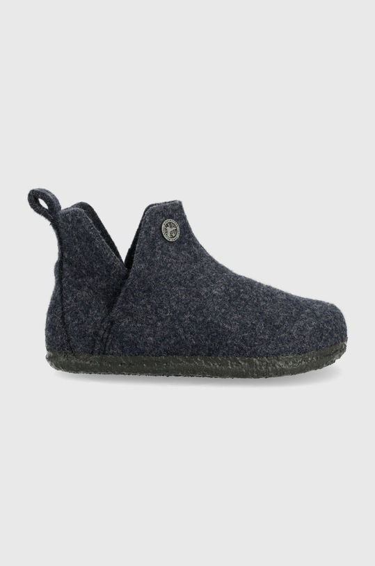 Birkenstock kapcie wełniane dziecięce granatowy 1017917