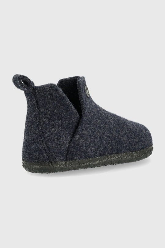 Birkenstock kapcie wełniane dziecięce 1017917 granatowy AW22