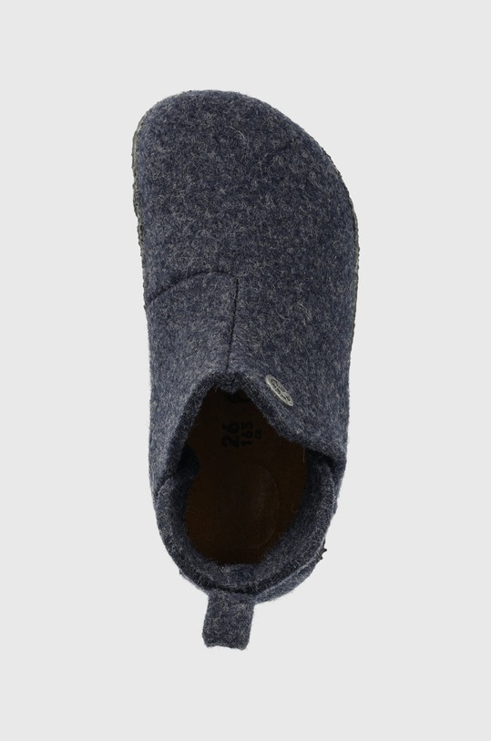 Birkenstock kapcie wełniane dziecięce granatowy 1017917