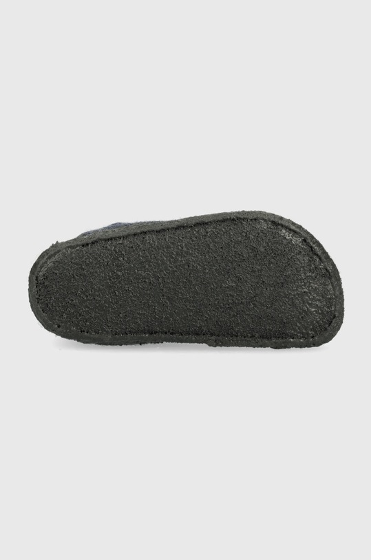 Birkenstock kapcie wełniane dziecięce 1017917 granatowy