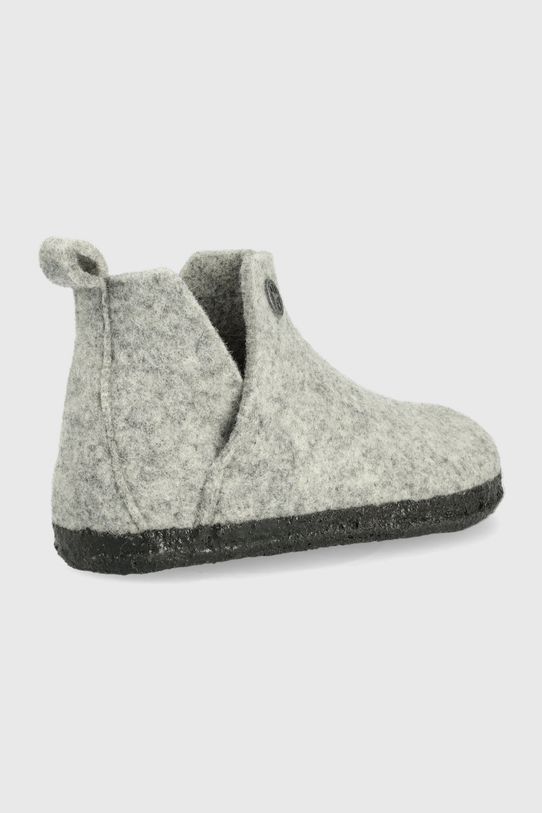 Birkenstock kapcie wełniane dziecięce 1017919 szary AW22