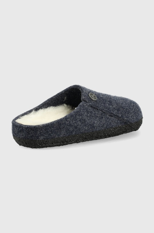 Birkenstock kapcie wełniane dziecięce 1017797 granatowy AW22