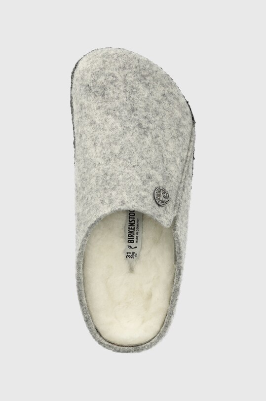 Вовняні дитячі тапочки Birkenstock сірий 1015182
