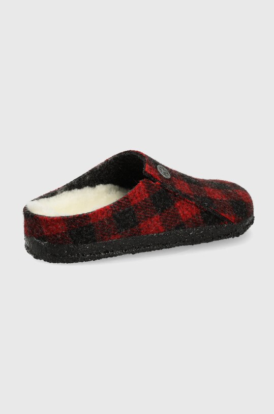 Birkenstock kapcie wełniane dziecięce 1017798 czerwony AW22
