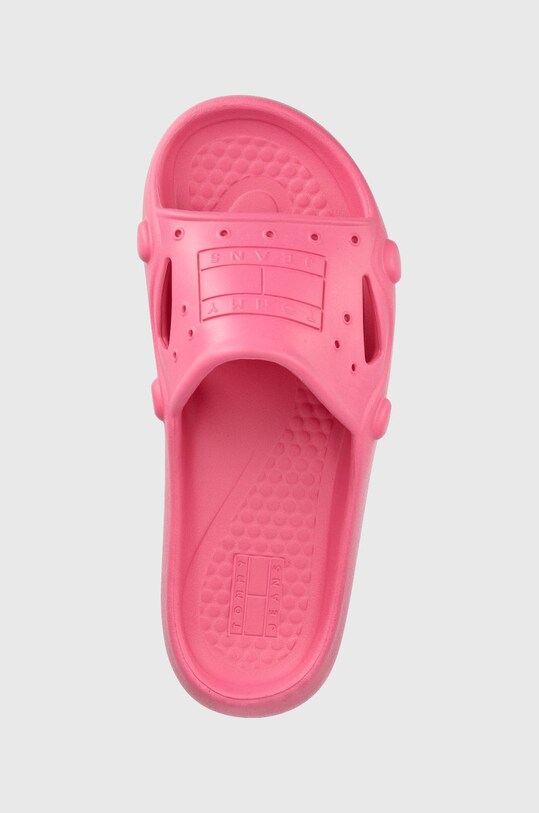 Šľapky Tommy Jeans Flatform Archive ružová EN0EN01942.THW