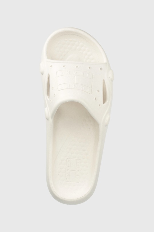 Pantofle Tommy Jeans Flatform Archive bílá EN0EN01942.YBL