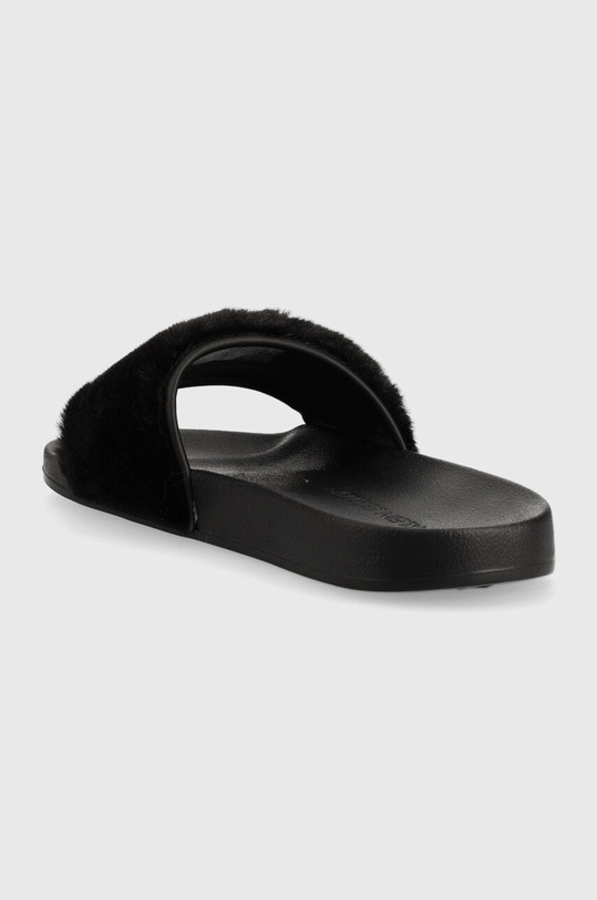 Обувь Шлепанцы Calvin Klein Jeans Slide Fur YW0YW00719.BDS чёрный