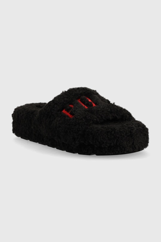 Polo Ralph Lauren papucs Black Chunky Sherpa SLF6230CRL.BLK fekete AW22