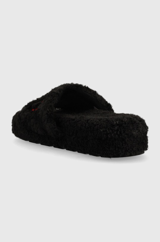 Cipők Polo Ralph Lauren papucs Black Chunky Sherpa SLF6230CRL.BLK fekete