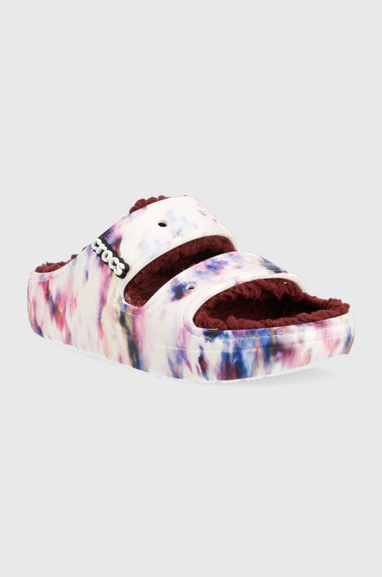 Crocs klapki Classic Cozzzy Tie Dye Sandal 208118.6TS.D multicolor AW22