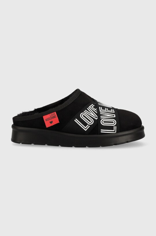 Love Moschino papuci de casa negru JA10373H1FJZA00A