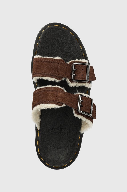 Dr. Martens klapki zamszowe Myles brązowy DM27771201