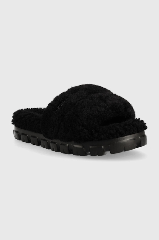 UGG kapcie wełniane W Cozetta Curly 1130838.BLK czarny AW22