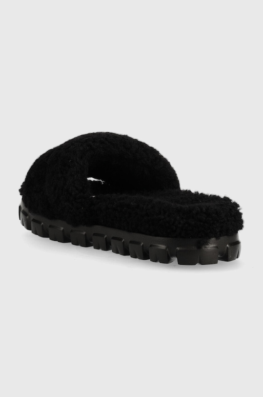 Obuwie UGG kapcie wełniane W Cozetta Curly 1130838.BLK czarny