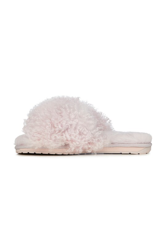 Вовняні тапочки Emu Australia Mayberry Curly рожевий W12766.ASH