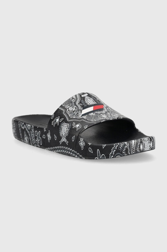 Tommy Sport klapki FC0FC00058 granatowy AW22