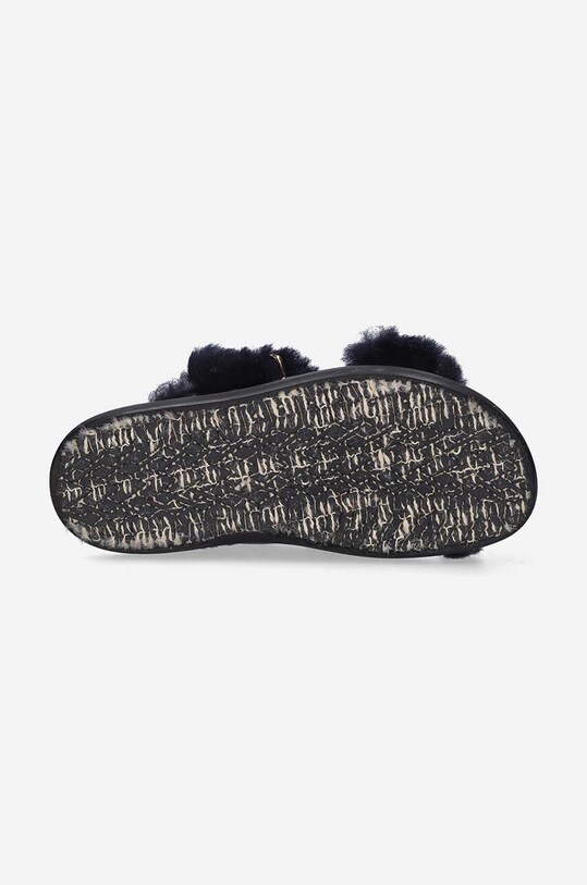 Kožené šľapky Marni Fussbett Shoe FBMS014501.P5045.ZL866 čierna AW22