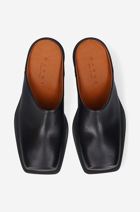Кожаные шлепанцы Marni Sabot чёрный SBMS007640.P5088.00N99