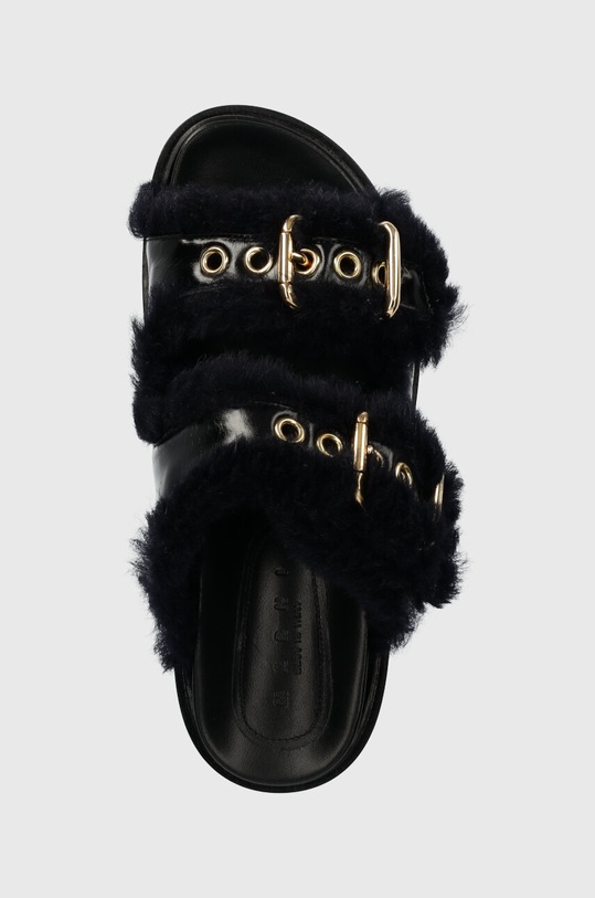 Шльопанці Marni Fussbett чорний FBMS014501.P5045
