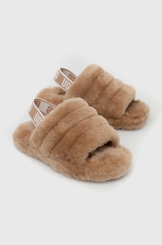 UGG gyerek gyapjú papucs Fluff Yeah Slide 1098494K.CHE barna AW22