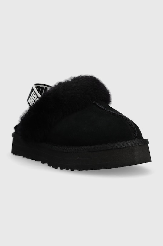 UGG papuci din piele Funkette 1130395K.BLK negru AW22