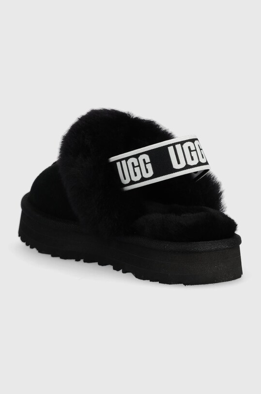 Fete UGG papuci din piele Funkette 1130395K.BLK negru