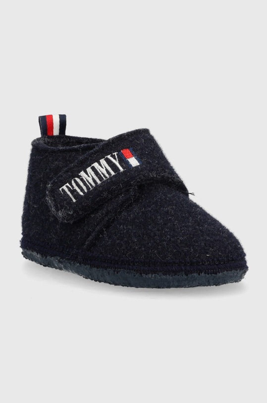 Tommy Hilfiger kapcie dziecięce T1B1.32553. granatowy AW22