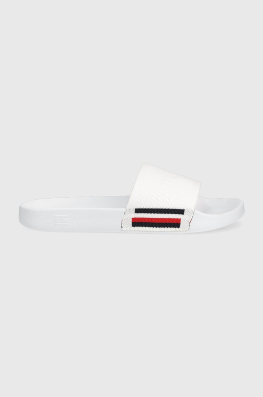 Tommy Hilfiger papuci Corporate Knitted Beach FM0FM04062.YBR alb AW22