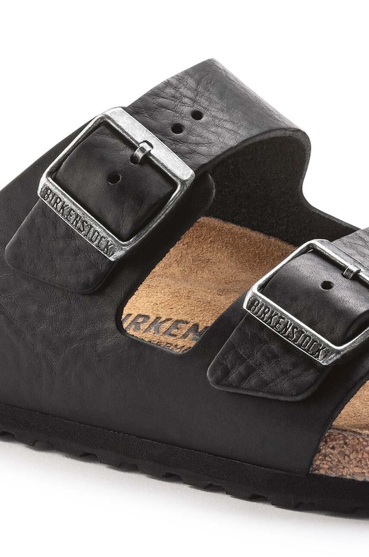 Obuwie Birkenstock klapki skórzane Arizona 1023115.BLK czarny