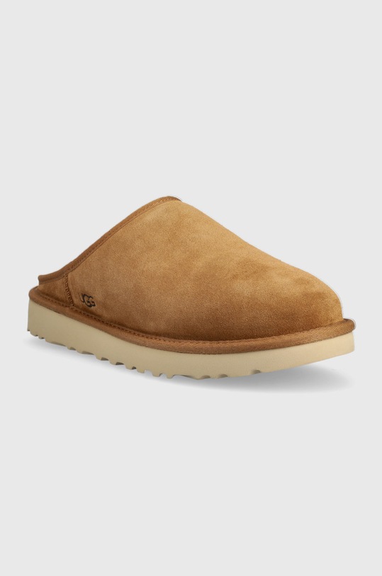 Kućne papuče od brušene kože UGG Classic Slip-on 1129290.CHE smeđa AA00