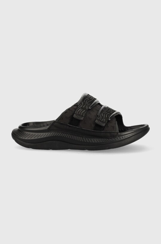Hoka klapki Ora Luxe tekstylny czarny 1134150