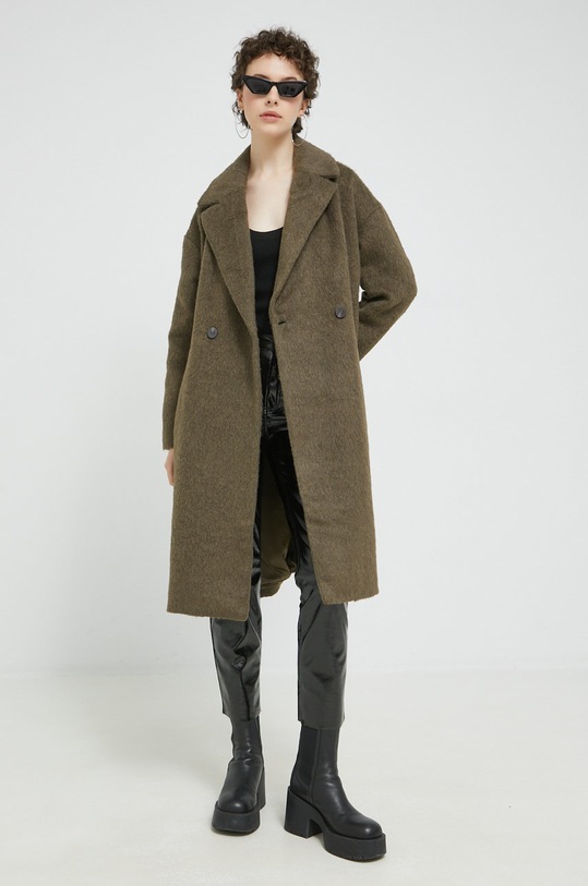 Vila płaszcz 14075140.Crocodile zielony AW22