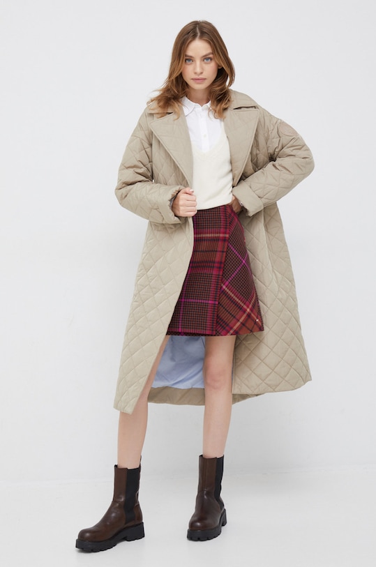 Bunda Tommy Hilfiger WW0WW35090.9BYY béžová AW22